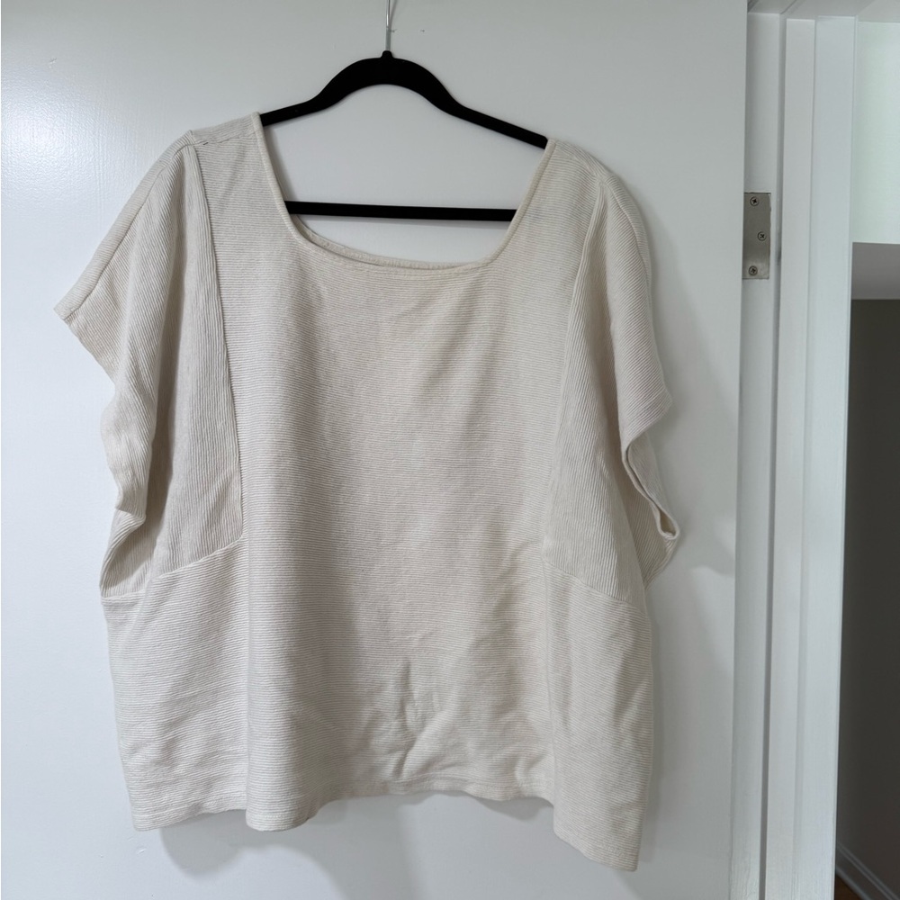 Madewell Women's Cream Top / size 3X